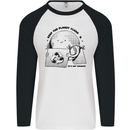 Funny Climate Change Keep the Planet Clean Mens L/S Baseball T-Shirt White/Black