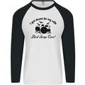 Drums for My Wife Drumming Drummer Mens L/S Baseball T-Shirt White/Black