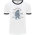 The Anatomy of Bigfoot Mens Ringer T-Shirt White/Black