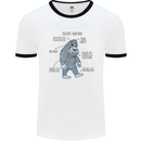 The Anatomy of Bigfoot Mens Ringer T-Shirt White/Black