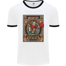 Funny Christmas Santa Clause Offensive Mens Ringer T-Shirt White/Black