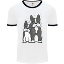 A Pair of Bulldogs Mens Ringer T-Shirt White/Black
