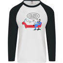 Believe in Yourself Funny Unicorn Mens L/S Baseball T-Shirt White/Black