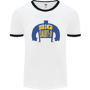 Big Daddy O Funny Fathers Day Dad Mens Ringer T-Shirt White/Black