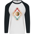 Reinstate Pluto Funny Astronomy Mens L/S Baseball T-Shirt White/Black
