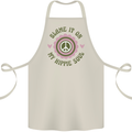 Blame It on My Hippy Soul 60s 70s Flower Power Cotton Apron 100% Organic Natural