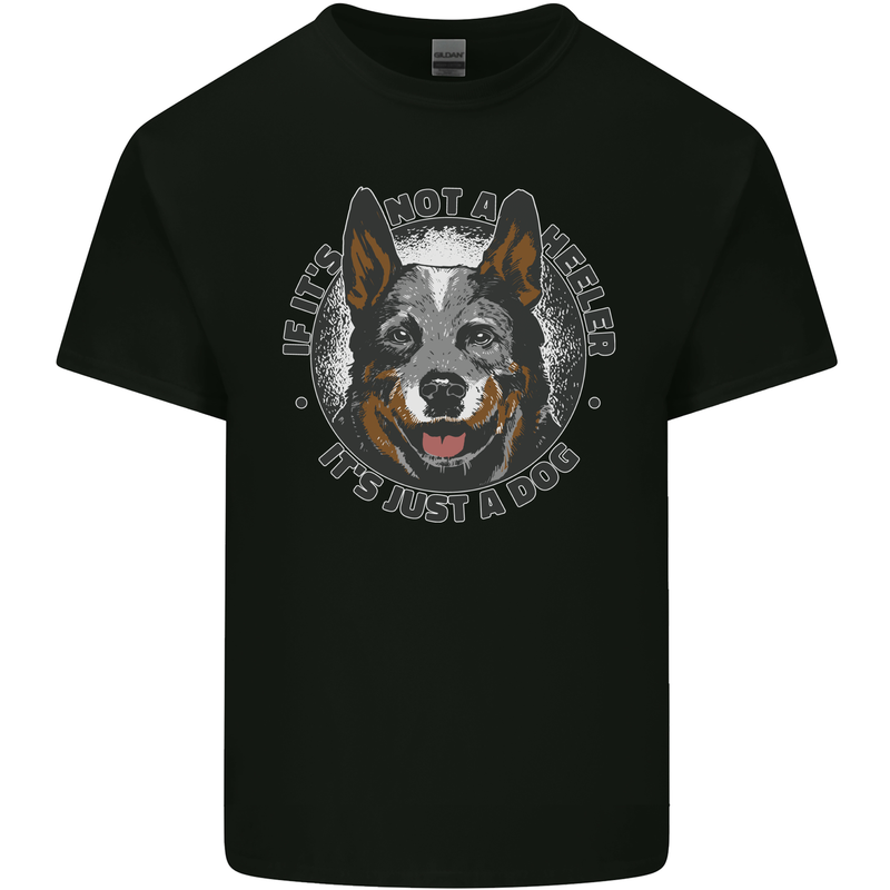 Blue Heeler Australian Cattle Dog Mens Cotton T-Shirt Tee Top Black