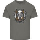 Blue Heeler Australian Cattle Dog Mens Cotton T-Shirt Tee Top Charcoal