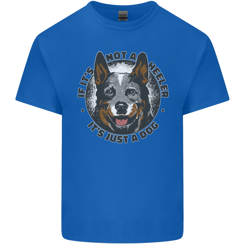 Blue Heeler Australian Cattle Dog Mens Cotton T-Shirt Tee Top Royal Blue