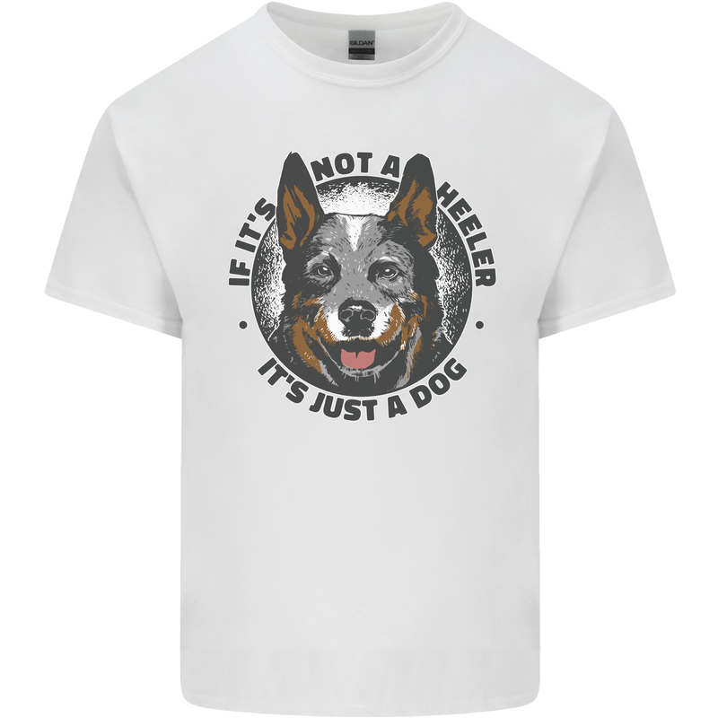Blue Heeler Australian Cattle Dog Mens Cotton T-Shirt Tee Top White
