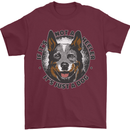 Blue Heeler Australian Cattle Dog Mens T-Shirt 100% Cotton Maroon