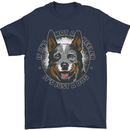 Blue Heeler Australian Cattle Dog Mens T-Shirt 100% Cotton Navy Blue