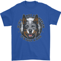 Blue Heeler Australian Cattle Dog Mens T-Shirt 100% Cotton Royal Blue