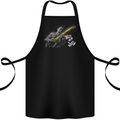 Blues n Jazz Guitar Player Cotton Apron 100% Organic Black