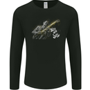 Blues n Jazz Guitar Player Mens Long Sleeve T-Shirt Black