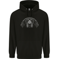 Bluetick Coonhound Mens 80% Cotton Hoodie Black
