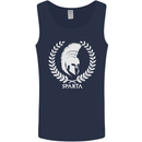 Bodybuilding Gym Training Sparta Helmet Mens Vest Tank Top Navy Blue