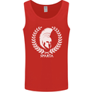 Bodybuilding Gym Training Sparta Helmet Mens Vest Tank Top Red