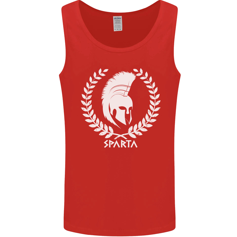 Bodybuilding Gym Training Sparta Helmet Mens Vest Tank Top Red