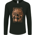 Bondage Skull Mens Long Sleeve T-Shirt Black