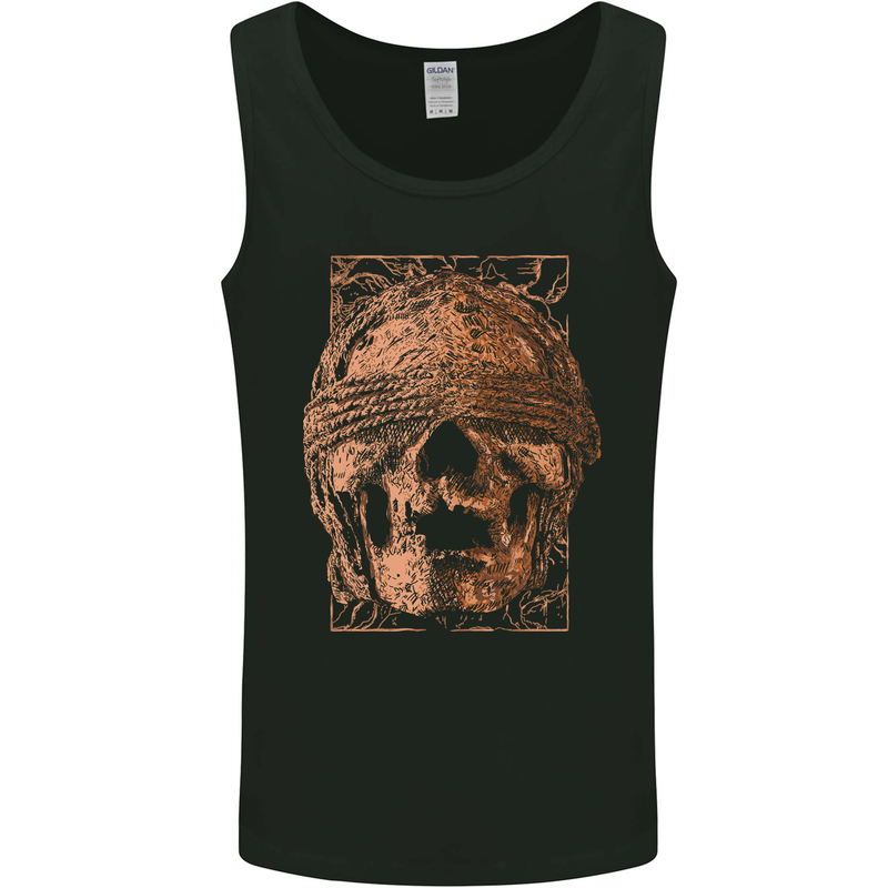 Bondage Skull Mens Vest Tank Top Black