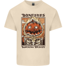 Bonfires Burning Halloween Guy Fawkes Night Mens Cotton T-Shirt Tee Top Natural