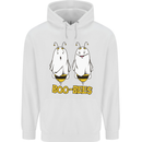 Boo Bees Funny Halloween Ghosts Rude Funny Mens 80% Cotton Hoodie White