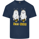 Boo Bees Funny Halloween Ghosts Rude Funny Mens Cotton T-Shirt Tee Top Navy Blue