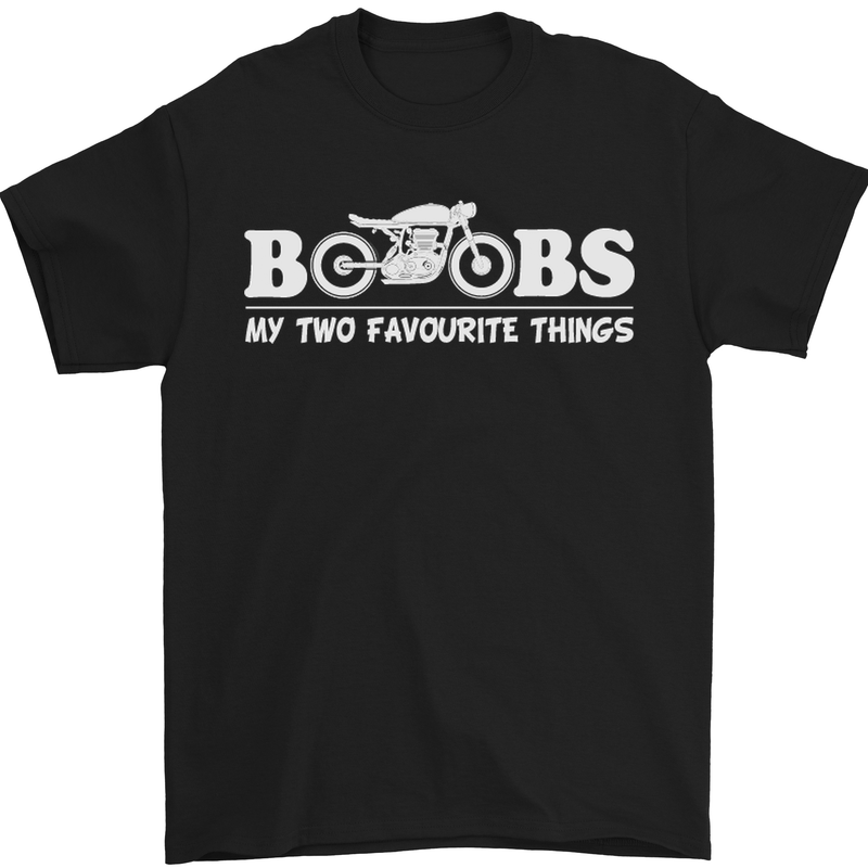 a black t - shirt that says bobs my two favorite things