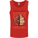 Books Reading Can Damage Your Ignorance Mens Vest Tank Top Red