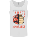 Books Reading Can Damage Your Ignorance Mens Vest Tank Top White
