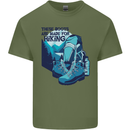 Boots Are Made for Hiking Hiker Trekking Mens Cotton T-Shirt Tee Top Military Green