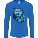 Boots Are Made for Hiking Hiker Trekking Mens Long Sleeve T-Shirt Royal Blue