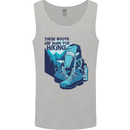 Boots Are Made for Hiking Hiker Trekking Mens Vest Tank Top Sports Grey