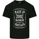 Born In Britain 16th Birthday Made 2007 Mens Cotton T-Shirt Tee Top Black