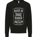Born In Britain 16th Birthday Made 2007 Mens Sweatshirt Jumper Black