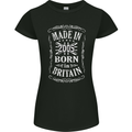 Born In Britain 18th Birthday Made 2005 Womens Petite Cut T-Shirt Black
