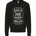 Born In Britain 23rd Birthday Made 2000 Mens Sweatshirt Jumper Black