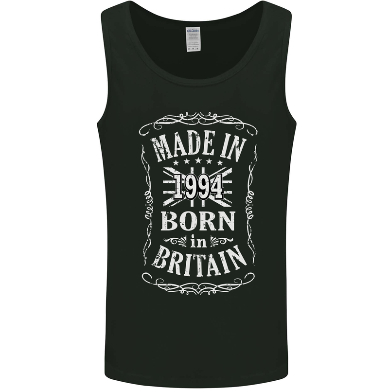 Born In Britain 29th Birthday Made 1994 Mens Vest Tank Top Black