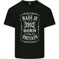 Born In Britain 30th Birthday Made 1993 Mens Cotton T-Shirt Tee Top Black