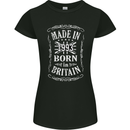 Born In Britain 30th Birthday Made 1993 Womens Petite Cut T-Shirt Black