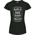 Born In Britain 34th Birthday Made 1989 Womens Petite Cut T-Shirt Black