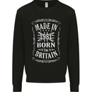 Born In Britain 42nd Birthday Made 1981 Mens Sweatshirt Jumper Black