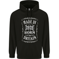 Born In Britain 44th Birthday Made 1979 Mens 80% Cotton Hoodie Black