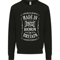 Born In Britain 46th Birthday Made 1977 Mens Sweatshirt Jumper Black