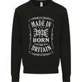 Born In Britain 47th Birthday Made 1976 Mens Sweatshirt Jumper Black