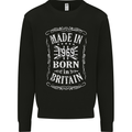 Born In Britain 54th Birthday Made 1969 Mens Sweatshirt Jumper Black