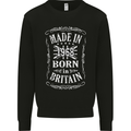 Born In Britain 55th Birthday Made 1968 Mens Sweatshirt Jumper Black
