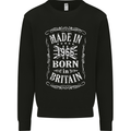 Born In Britain 57th Birthday Made 1966 Mens Sweatshirt Jumper Black