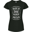 Born In Britain 59th Birthday Made 1964 Womens Petite Cut T-Shirt Black